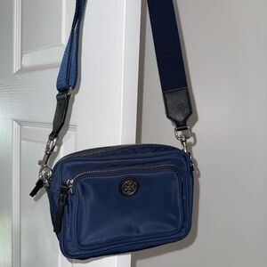 Tory Burch Virginia Mini Nylon Crossbody Bag - Navy Blue